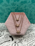 14K Rose Gold Layered Necklace with Chocolate Diamonds