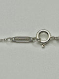 Tiffany & Co 925 Silver 1837 Three Interlocking Circles Pendant Chain - 16"