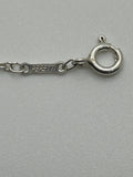 Tiffany & Co 925 Silver Elsa Peretti Open Heart 27mm Necklace -18"