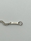 Tiffany & Co 925 Silver Elsa Peretti Open Heart 27mm Necklace -18"