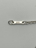 Tiffany & Co 925 Silver Elsa Peretti Open Heart 27mm Necklace -18"