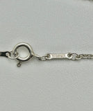 Tiffany & Co 925 Silver Elsa Peretti Open Heart 27mm Necklace -18"