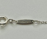 Tiffany & Co 925 Silver Elsa Peretti Open Heart 16mm Necklace -16"