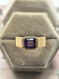 10k amethyst stone ring