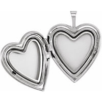 Sterling Silver 925 Heart Mom Locket with Color