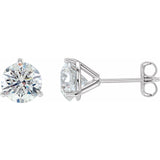 14K White Lab Grown 1.00ctw Diamond Studs