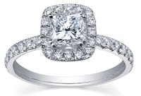 18k Canadian Diamond (0.73ctw) Halo-Style Ring