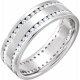 Double-Row Channel-Set Eternity Band