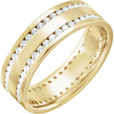 Double-Row Channel-Set Eternity Band