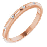 Diamond Eternity Band - Star Set Design