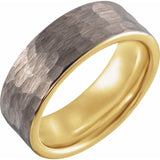 18K Yellow Gold PVD Tungsten - 8mm