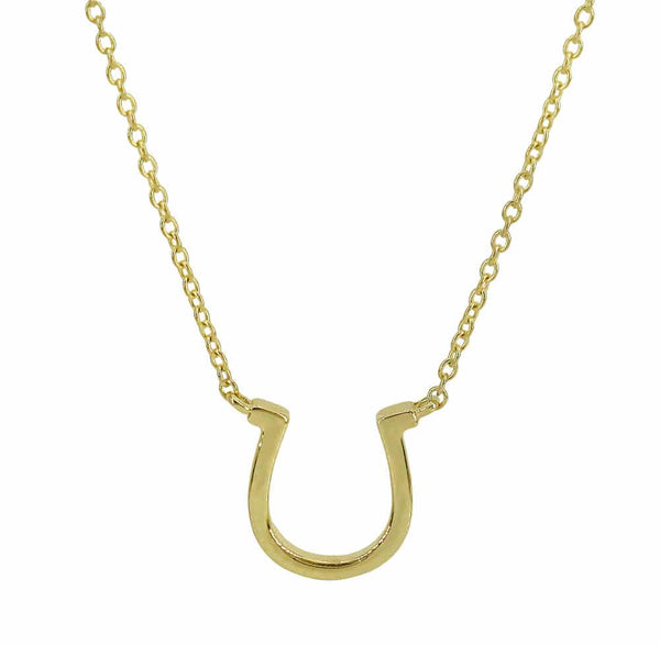 10k Yellow Gold Horse-Shoe Necklace