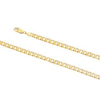 10k 2.60mm Square Link Chain - 22"