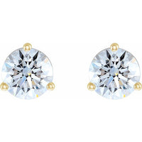 0.56 ctw diamond earrings - three claw martini setting