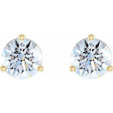 0.56 ctw diamond earrings - three claw martini setting