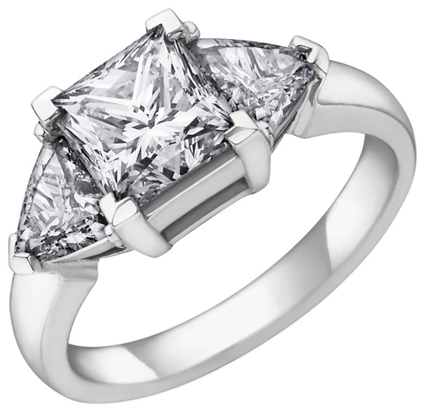 18K White Gold Trinity-Style Diamond (0.75ctw) Ring