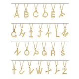 18K Yellow Gold-Plated Sterling Silver Initial Dangle Necklace