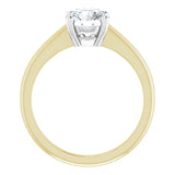 1.50 CT Lab Grown Diamond Solitaire Engagement Ring in 14K Yellow (D/VS2)
