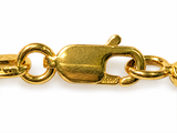 10K Yellow Gold Bead Chain Necklace – 32"