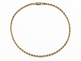14K Yellow Gold Solid 2.80mm Anchor Link Chain –  20"