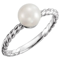 Sterling Silver freshwater pearl ring