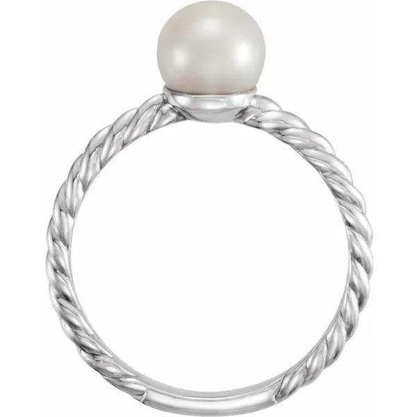 Sterling Silver freshwater pearl ring