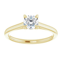 0.51 CT Canadian Diamond Solitaire Engagement Ring in 14K Yellow (E/SI1)
