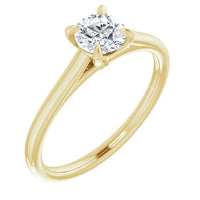 0.51 CT Canadian Diamond Solitaire Engagement Ring in 14K Yellow (E/SI1)