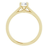 0.51 CT Canadian Diamond Solitaire Engagement Ring in 14K Yellow (E/SI1)