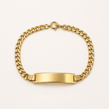 9K Yellow Gold ID Bracelet