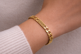 10K Yellow Gold Link Bracelet – 7.25”