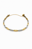 10K Yellow & White Gold Diamond Accent Bracelet