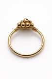 10K Yellow Gold  Bead Cluster Ring