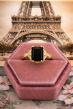 Vintage 10K Yellow Gold Black Onyx Ring – Emerald Cut