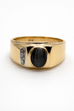 10K Yellow Gold Synthetic Cat’s Eye Ring
