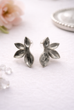 Handmade Sterling Silver Flower Earrings