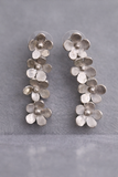 Handmade Sterling Silver Floral Earrings