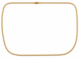 10K Yellow Gold Bead Chain Necklace – 32"