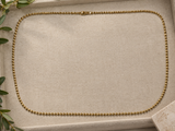 10K Yellow Gold Bead Chain Necklace – 32"
