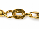 10K Yellow Gold Bead Chain Necklace – 32"
