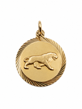 9K Yellow Gold Panther Pendant
