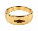 10K Yellow Gold Decorative Band Ring