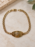 10K Yellow Gold Medical Alert Bracelet – 7.5”