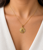 10K Yellow Gold Virgin Mary Pendant