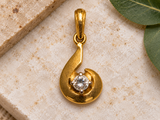 14K Yellow Gold Diamond Pendant – 0.15 CT