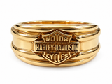 10K Yellow Gold Harley-Davidson Ring, Size 10 | Pre-Owned Estate Jewellery