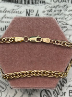 14K Rose Gold Link Bracelet - 7.25"