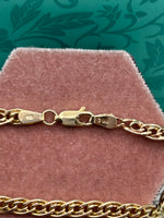 14K Rose Gold Link Bracelet - 7.25"
