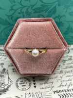 10K yellow gold freshwater pearl ring