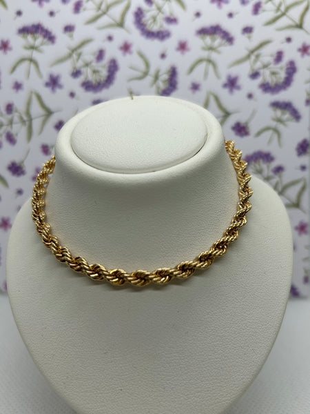 10K Yellow Gold Rope Chain - 18"